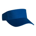 Lightweight Brushed Cotton Twill Visor (Royal Blue)